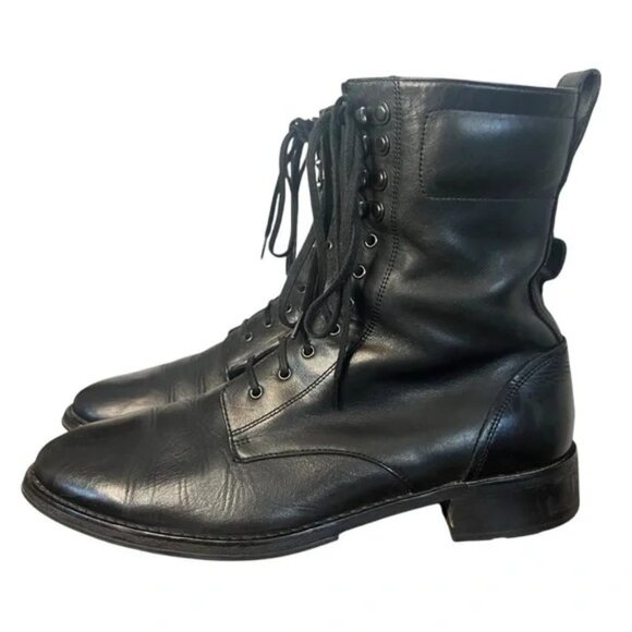 Cole Haan + Nike Air Men's Black Leather Boots size 10.5 - Picture 7 of 14